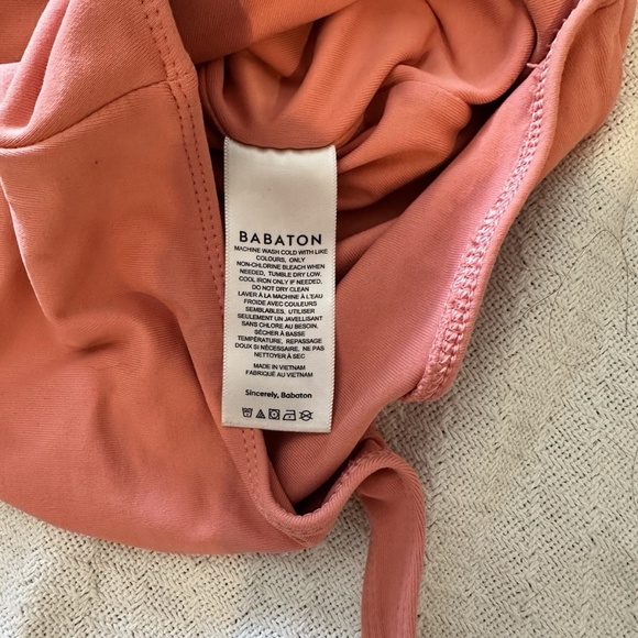 Babaton Coral Pink Bodysuit Sleeveless - Picture 4 of 4